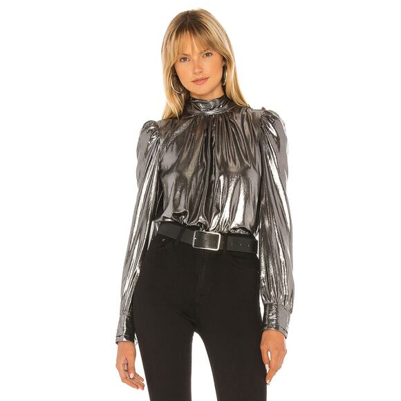 Generation Love Sander Button Top Gunmetal Size XS New - Picture 1 of 14
